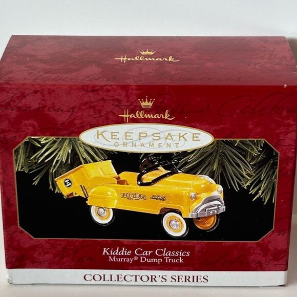 Hallmark keepsake ornament kiddie car classics murray dump truck yellow New - Picture 2 of 5